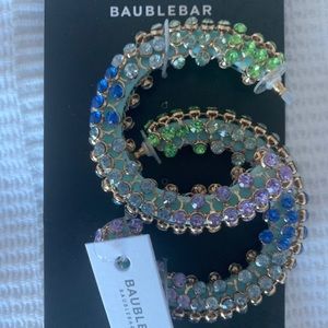 NWT 🌟 BaubleBar Moonlight Hoop Earrings
